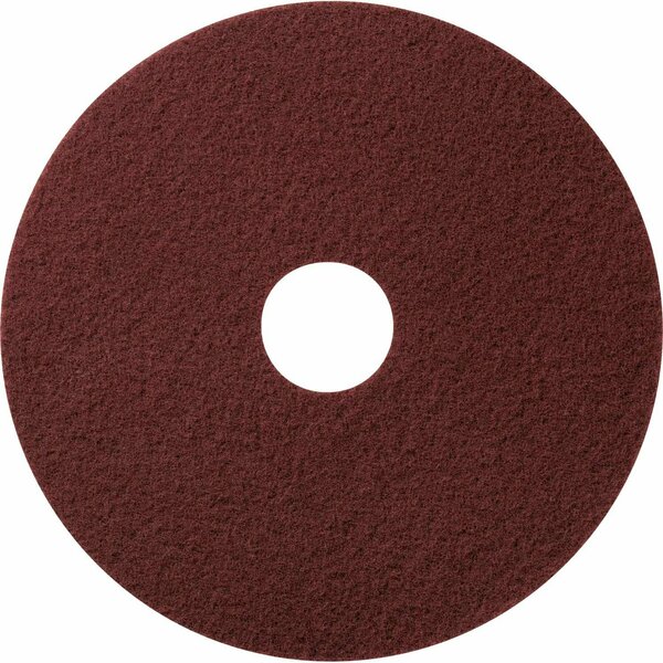 Global Industrial 13in Stripping Pad, Maroon, 10PK 261880MRX